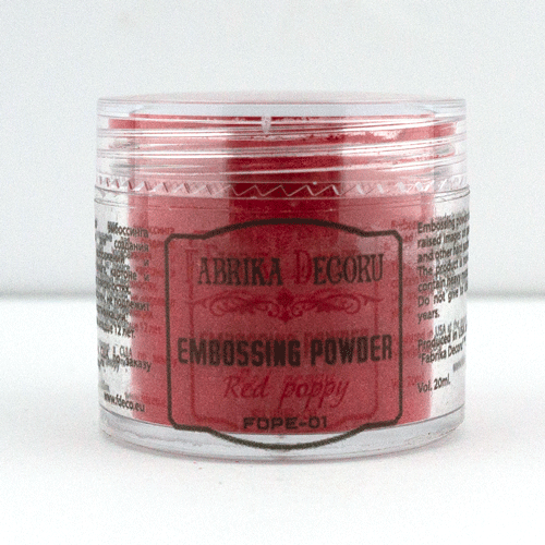 Embossing powder Red poppy 20 ml
