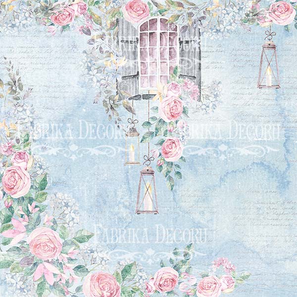 Double-sided scrapbooking paper set Shabby love 12"x12", 10 sheets - foto 0