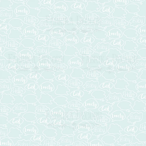 Double-sided scrapbooking paper set Puffy Fluffy Girl 12"x12" 10 sheets - foto 1