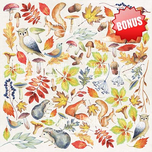 Коллекция бумаги для скрапбукинга Colors of Autumn, 30,5 x 30,5 см, 10 листов - Фото 11