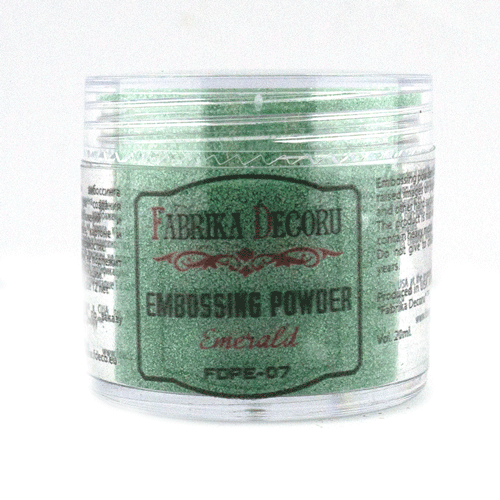 Embossing-Pulver Smaragd 20 ml - Fabrika Decoru