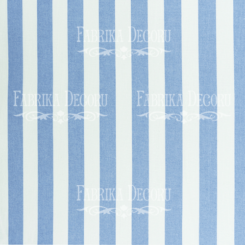Kawałek tkaniny Niebiesko-białe paski  - Fabrika Decoru