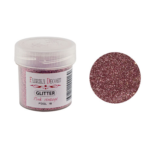 Glitter, Farbe Rosa Vintage, 20 ml - Fabrika Decoru
