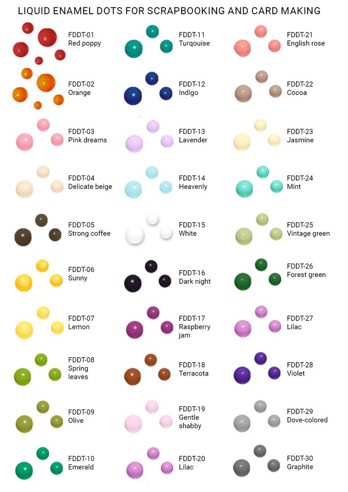 Емалеві кольорові краплини Дотси Індіго 30 мл - фото 0