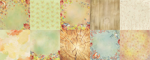 Коллекция бумаги для скрапбукинга Colors of Autumn, 30,5 x 30,5 см, 10 листов - Фото 0