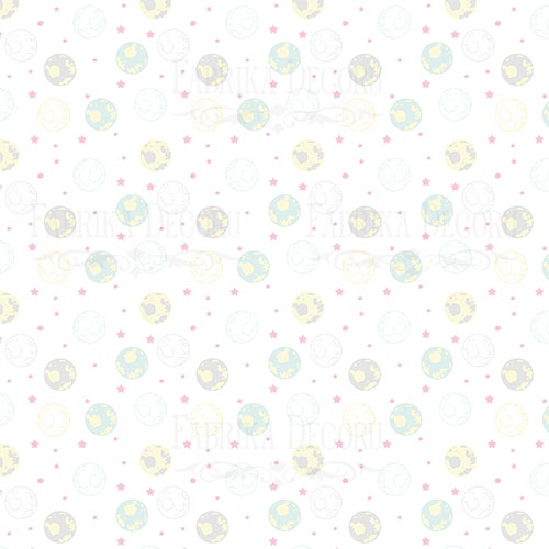 Double-sided scrapbooking paper set Puffy Fluffy Girl 12"x12" 10 sheets - foto 2