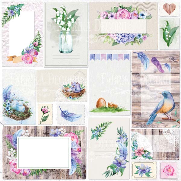 Набор бумаги для скрапбукинга Colorful spring 20x20 см, 10 листов - Фото 2