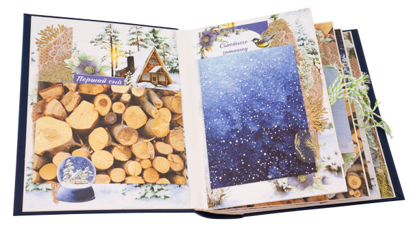 Рождественский фотоальбом "Country Winter" 20см х 15см, DIY набор для творчества #06 - Фото 1