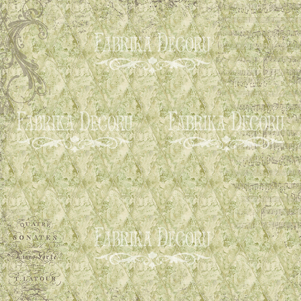 Double-sided scrapbooking paper set Shabby memory 12"x12", 10 sheets - foto 7