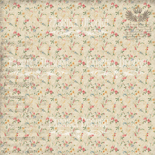 Double-sided scrapbooking paper set Shabby memory 12"x12", 10 sheets - foto 2