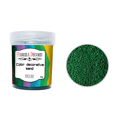 Farbiger Sand Waldgrün 40 ml - Fabrika Decoru