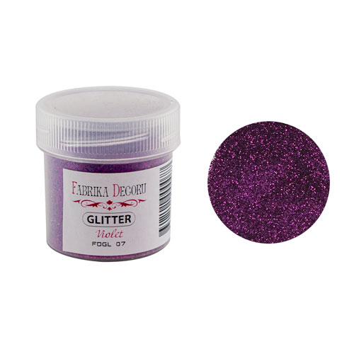 Glitter, Farbe Violett, 20 ml - Fabrika Decoru