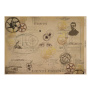 Arkusz kraft papieru z wzorem Mechanics and steampunk #07, 42x29,7 cm