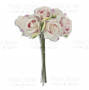 Rosenblüten, Farbe Pink Shabby, 6St