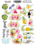 Kit of stickers 24 pcs Tropical paradise #016
