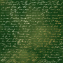 Лист односторонней бумаги с фольгированием, дизайн Golden Text Green aquarelle, 30,5см х 30,5см