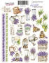 Набор наклеек (стикеров) #057, "Lavender Provence-1"