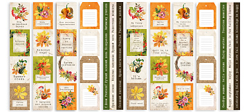 Streifenset mit Bildern zur Dekoration "Botanik Herbst Neugestaltung"