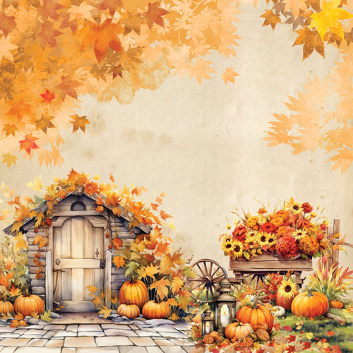 Zestaw papieru do scrapbookingu Bright Autumn, 30,5 cm x 30,5 cm - foto 1  - Fabrika Decoru