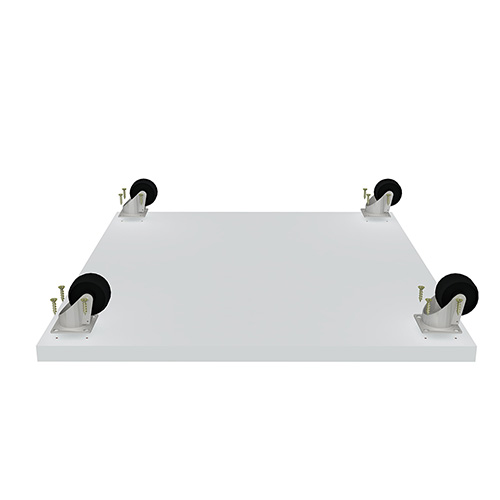Mobile platform for cabinets, 400 x 400 x 16mm, color White - foto 2