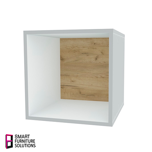 Furniture cube section - cabinet, White body, Back Panel MDF, 400mm x 400mm x 400mm - foto 2
