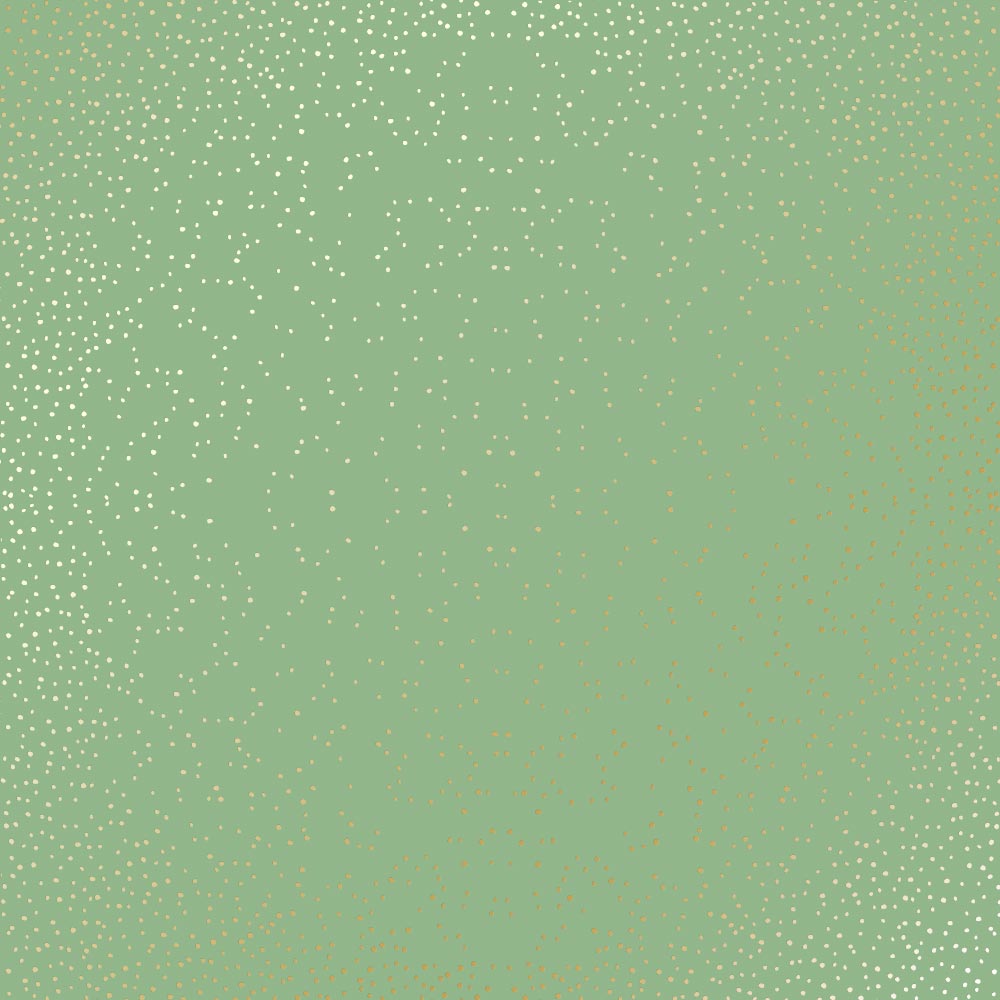 лист односторонней бумаги с фольгированием, дизайн golden mini drops, avocado, 30,5см х 30,5см