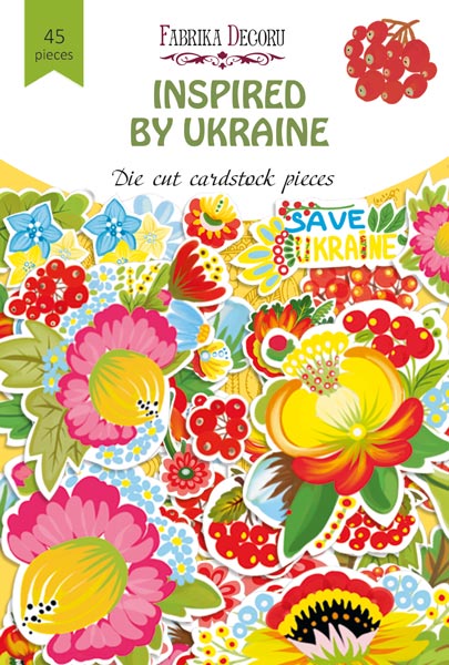 Satz Stanzteile Inspiriert von der Ukraine, 45 шт - Fabrika Decoru
