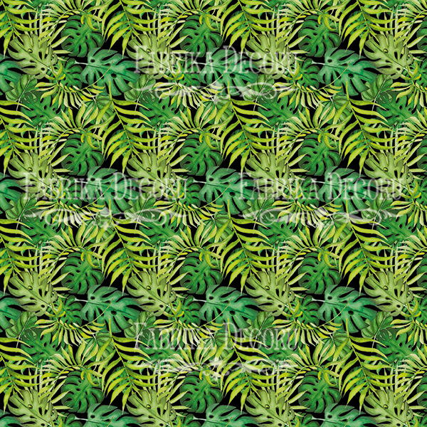 Double-sided scrapbooking paper set Wild Tropics 8"x8", 10 sheets - foto 1