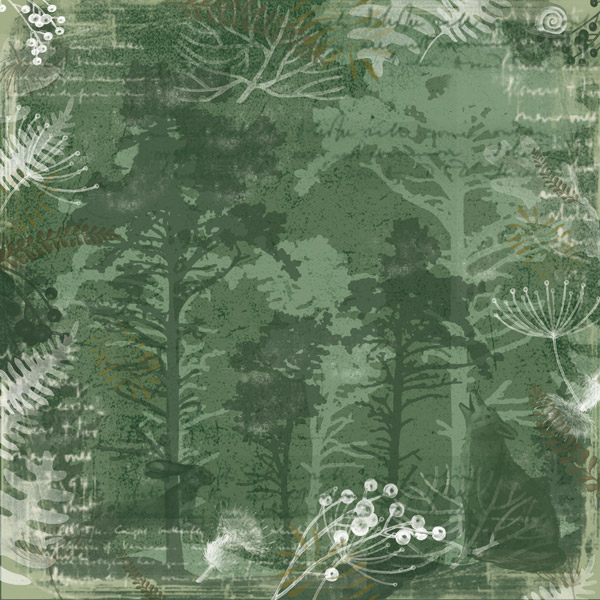 Double-sided scrapbooking paper set Forest life 8"x8", 10 sheets - foto 9