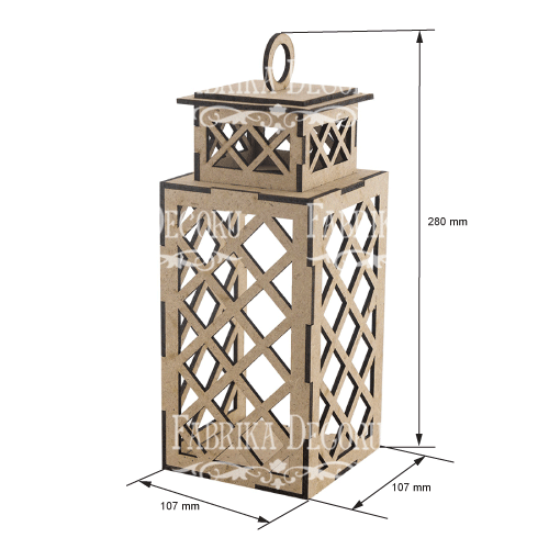 Decorative lantern Lattice, size M, #060 - foto 2