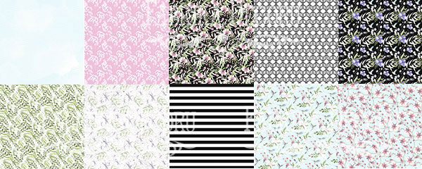 Double-sided scrapbooking paper set  Wild orchid 8"x8" 10 sheets - foto 11