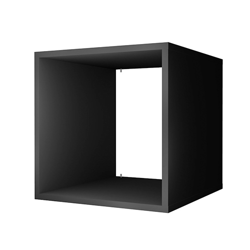Furniture section - cabinet, Black body, no back panel, 400mm x 400mm x 400mm - foto 1