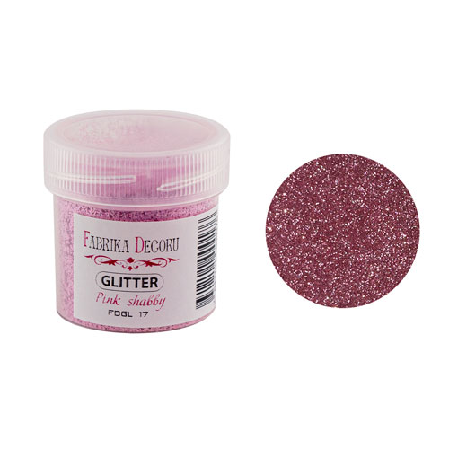 Glitter, Farbe Pink Shabby, 20 ml - Fabrika Decoru