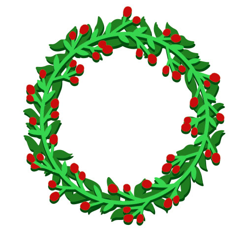 Blank for decoration "Wreath with berries" #395 - foto 0