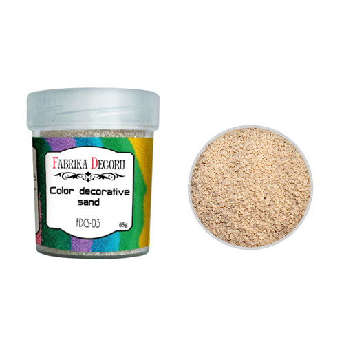 Farbiger Sand Beige 40 ml - Fabrika Decoru