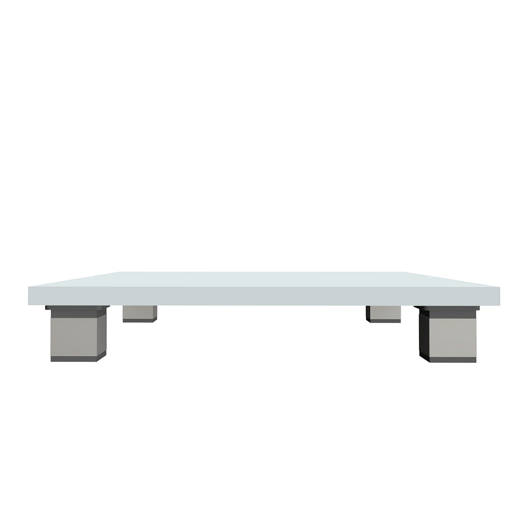 Platform with legs for cabinets, 400 x 400 x 16mm, color White - foto 0