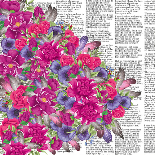 Набір двостороннього паперу для скрапбукінгу Mind Flowers 20х20 см 10 аркушів - фото 2