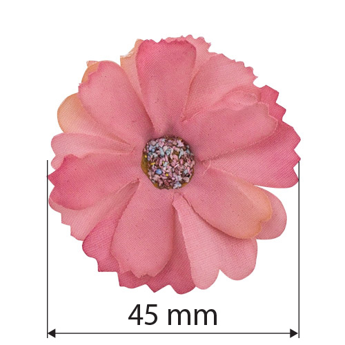 Kwiat rumianku vintage różowy, 1 szt - foto 1  - Fabrika Decoru