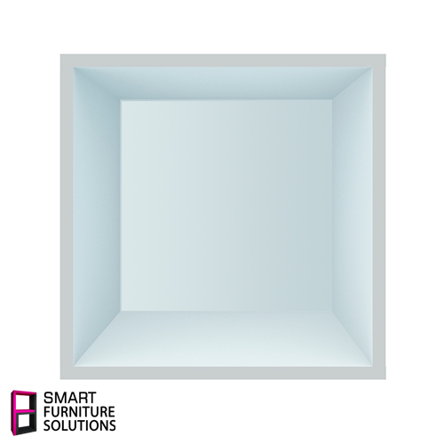 Мебельная секция - куб, корпус Белый, Задняя панель МДФ, 400мм х 400мм х 400мм - Фото 4