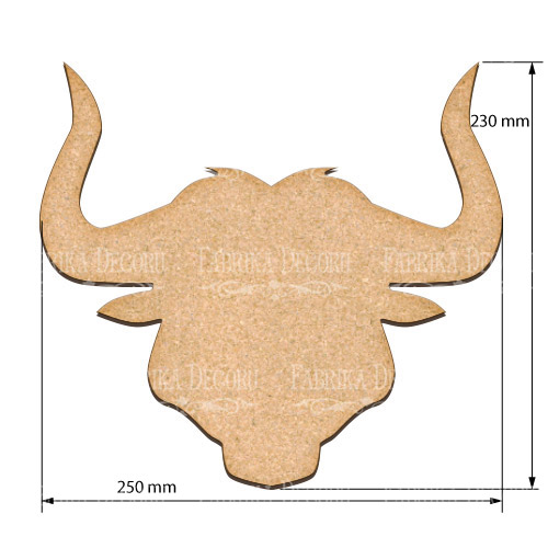 Артборд Голова бика 25х23 см - фото 0