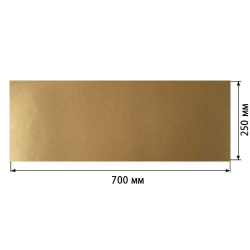 Відріз шкірзаму Gold, розмір 70см х 25см - фото 0