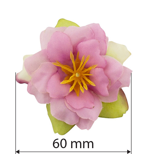 Kwiat powojnika różowy shabby, 1 szt - foto 1  - Fabrika Decoru