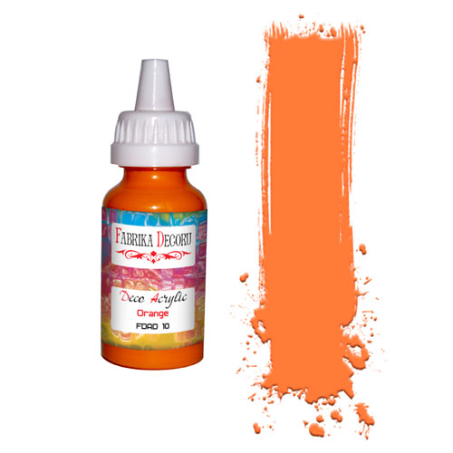 Acrylfarbe Orange 40 ml - Fabrika Decoru