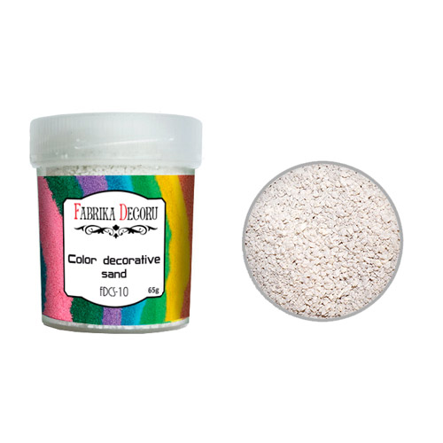 Kolorowy piasek Biały, 40 ml - Fabrika Decoru