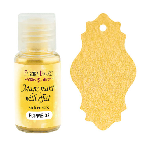 Sucha farba Magic paint z efektem Złoty piasek, 15 ml - Fabrika Decoru
