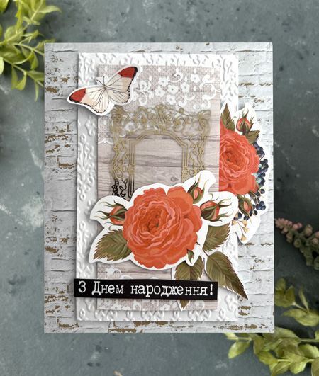 DIY kit for making 6 greeting cards "Roses dreams", 12 cm x 15 cm - foto 5
