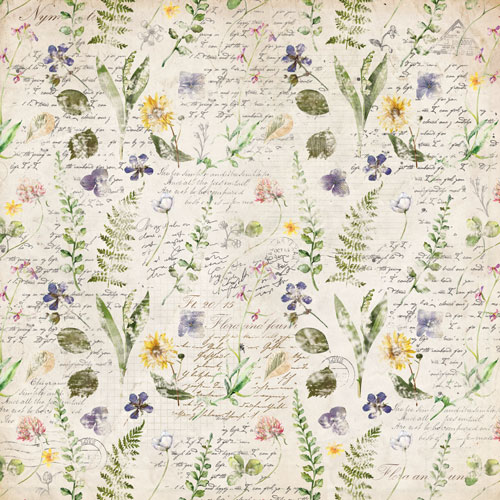 Колекція паперу для скрапбукінгу Summer botanical story  30.5 х 30.5 см, 10 аркушів - фото 9