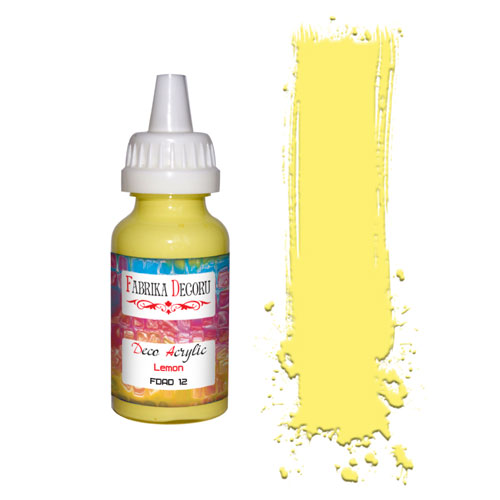 Acrylfarbe Zitrone 40 ml - Fabrika Decoru