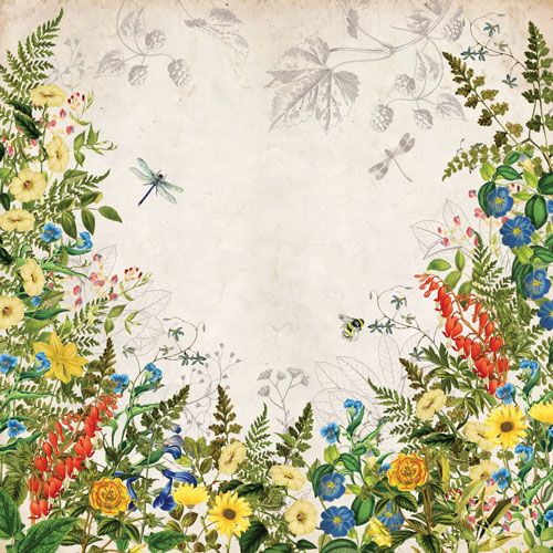 Колекція паперу для скрапбукінгу Summer botanical story  30.5 х 30.5 см, 10 аркушів - фото 1