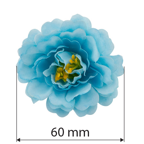 Kwiat piwonii błękitny, 1 szt - foto 1  - Fabrika Decoru